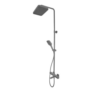 Душова колона MIXXUS PREMIUM VIRGO 009-J GRAPHITE із термостат. змішувачем, 3 функції (Колір графіт) (MI6647)