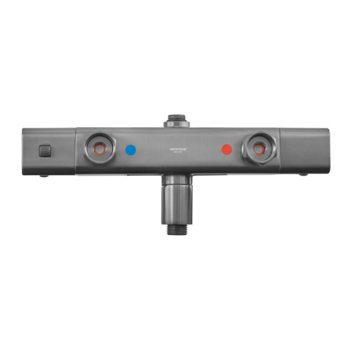 Душова колона MIXXUS PREMIUM VIRGO 009-J GRAPHITE із термостат. змішувачем, 3 функції (Колір графіт) (MI6647)