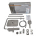 Душова колона MIXXUS PREMIUM VIRGO 009-J GRAPHITE із термостат. змішувачем, 3 функції (Колір графіт) (MI6647)