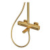 Душова колона MIXXUS PREMIUM VIRGO 009-J BRUSHED GOLD із термостат. змішувачем, 3 функції (Колір матове золото) (MI6649)
