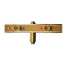 Душова колона MIXXUS PREMIUM VIRGO 009-J BRUSHED GOLD із термостат. змішувачем, 3 функції (Колір матове золото) (MI6649)