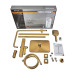 Душова колона MIXXUS PREMIUM VIRGO 009-J BRUSHED GOLD із термостат. змішувачем, 3 функції (Колір матове золото) (MI6649)