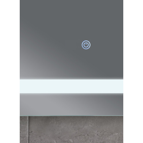 Дзеркало Mixxus TWEE MR09-80x60-Reverse з Led Touch, Anti-fog, димером, регулятором яскравості (MI6660)