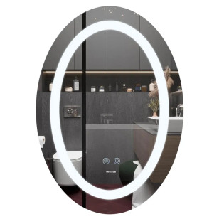 Дзеркало Mixxus PLAIN MV03-50x70 з Led Touch, Anti-fog, димером, регулятором яскравості (MI6664)