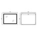 Дзеркало Mixxus STYLE MR13-90x70-Reverse з Led Touch, Anti-fog, димером, регулятором яскравості (MI6667)
