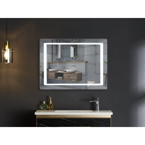 Дзеркало Mixxus STYLE MR13-90x70-Reverse з Led Touch, Anti-fog, димером, регулятором яскравості (MI6667)