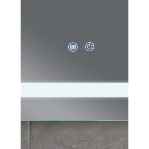 Дзеркало Mixxus WARM MR12-90x70-Reverse з Led Touch, Anti-fog, димером, регулятором яскравості (MI6675)