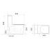 Унітаз-компакт Mixxus WAVE-0404-R 630х350х805mm, система змиву RIMLESS (MI6692)