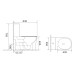 Унітаз-компакт Mixxus WAVE-0405-R 630х350х795mm, система змиву RIMLESS (MI6694)