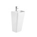 Раковина моноблок Mixxus STYLE-1101 з отвором під змішувач та переливом 440х380х830mm (MI6696)