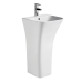 Раковина моноблок Mixxus BEVEL-1101 з отвором під змішувач та переливом 450х435х835mm (MI6697)