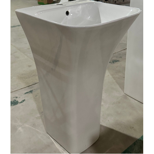 Раковина моноблок MIXXUS BEVEL-1101 450х435х830mm (отвір під змішувач, перелив) (MI6697)