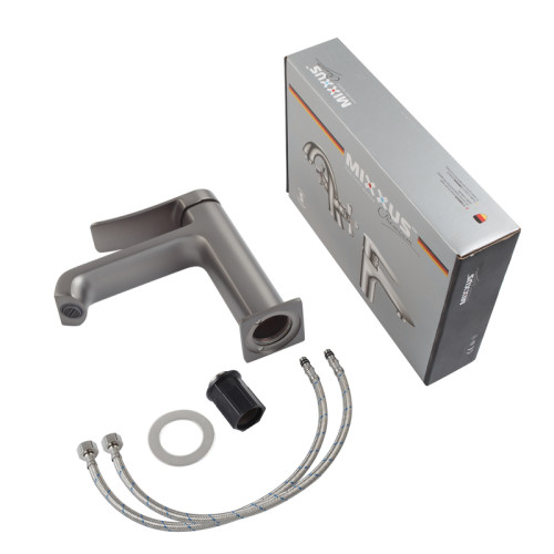 Смеситель для умывальника MIXXUS PREMIUM DALI 001 NUT GRAPHITE (Цвет графит) (MI6756)