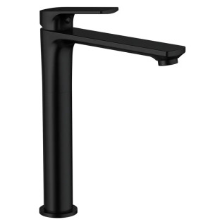 Змішувач для умивальника високий MIXXUS PREMIUM MONE 001 HIGH NUT BLACK (Колір чорний) (MI6775)