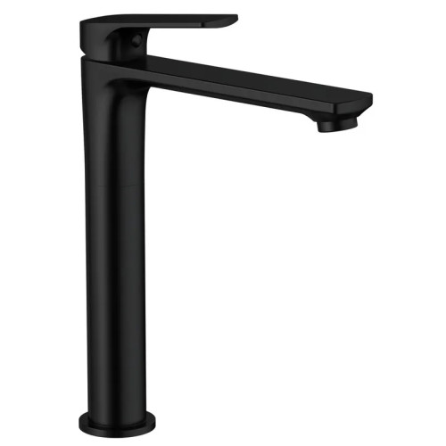 Змішувач для умивальника високий MIXXUS PREMIUM MONE 001 HIGH NUT BLACK (Колір чорний) (MI6775)