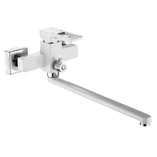 Змішувач для ванни MIXXUS PREMIUM DANTE 006 EURO WHITE-CHROME (Колір білий/матовий хром) (MI6794)