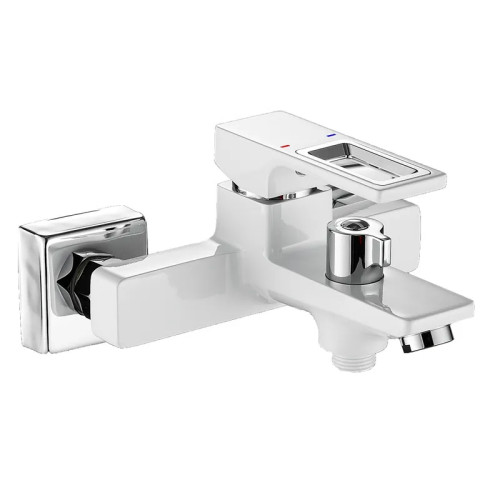 Змішувач для ванни MIXXUS PREMIUM DANTE 009 EURO WHITE-CHROME (Колір білий/матовий хром) (MI6795)