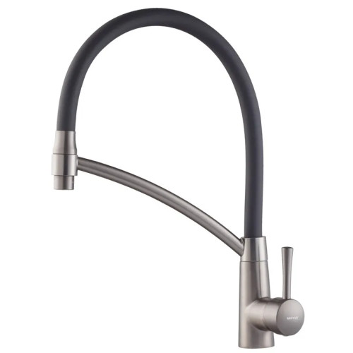 Змішувач для кухні MIXXUS PREMIUM ROSSI 017 GRAPHITE REFL.BLACK (Колір графіт + вилив чорний) (MI6829)
