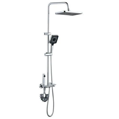 Душова колона MIXXUS PREMIUM MARLIN 009-J із змішувачем із кноп. перемикання, 4 режими (Колір хром) (MI6830)