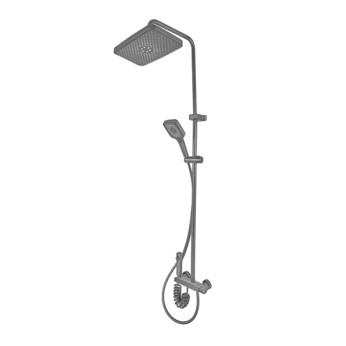 Душова колона із змішувачем MIXXUS PREMIUM MARLIN 009-J GRAPHITE із кноп. перемикання. 4 режими (Колір графіт) (MI6831)
