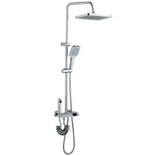 Душова колона MIXXUS PREMIUM NEPTUNE 009-J із змішувачем із кнопок. перемикання, 4 режими (Колір хром) (MI6832)