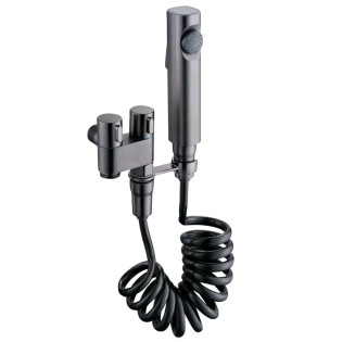 Кран MIXXUS AVT-01 GRAPHITE для гігієнічного душу та бачка унітазу (Колір графіт) (MI6837)