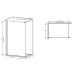 Душова перегородка Mixxus Premium FLAT SP01-120x200-TR Chrome Walk-In прозоре скло 8мм (MI6852)