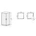 Душевая кабина без поддона Mixxus Premium DIVERSE SC02-90x90x195-TR Chrome прозрачное стекло 5мм (MI6861)