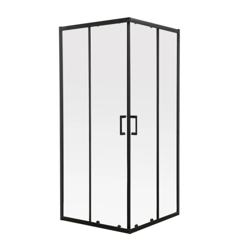 Душова кабіна без піддону Mixxus Premium DIVERSE SC02-90x90x195-TR Black прозоре скло 5мм (MI6862)