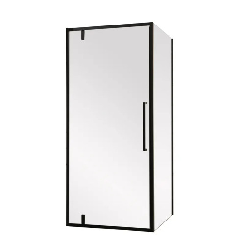 Душова кабіна без піддону Mixxus Premium BEVEL SC01-90x90x195-TR Black прозоре скло 6мм (MI6864)