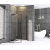 Душова кабіна без піддону Mixxus Premium BEVEL SC01-90x90x195-TR Black прозоре скло 6мм (MI6864)