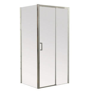 Душова кабіна без піддону Mixxus Premium DIVERSE SC03-100x80x195-TR Chrome прозоре скло 6мм (MI6865)