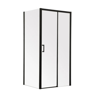 Душова кабіна без піддону Mixxus Premium DIVERSE SC03-120x80x195-TR Black прозоре скло 6мм (MI6868)