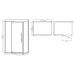 Душова кабіна без піддону Mixxus Premium BEVEL SC01-120x80x195-TR Chrome прозоре скло 6мм (MI6871)