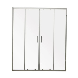 Двері в нішу Mixxus Premium DIVERSE SD01-160x185-TR Chrome прозоре скло 5мм (MI6875)
