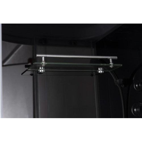 Бокс душовий без гідромасажу Mixxus STRONG SB01-90x90x215-FB SATIN з високим піддоном (MI6884)