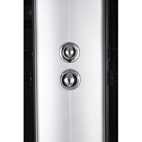 Бокс душовий без гідромасажу Mixxus STRONG SB02-90x90x215-FB SATIN з низьким піддоном (MI6886)
