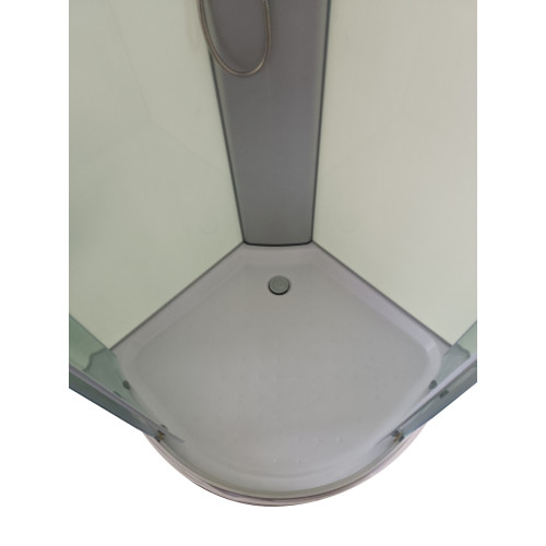 Бокс душовий без гідромасажу Mixxus STRONG SB02-90x90x215-FB SATIN з низьким піддоном (MI6886)