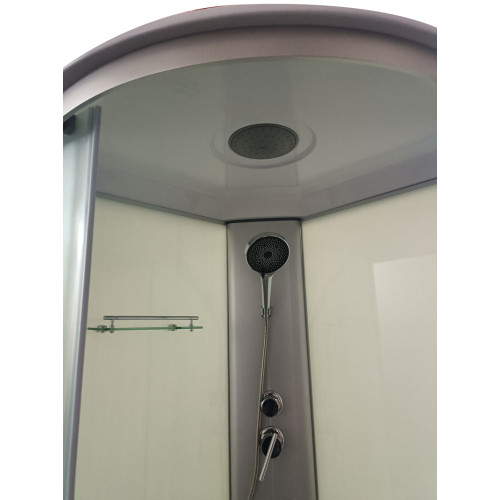 Бокс душовий без гідромасажу Mixxus STRONG SB02-90x90x215-FB SATIN з низьким піддоном (MI6886)
