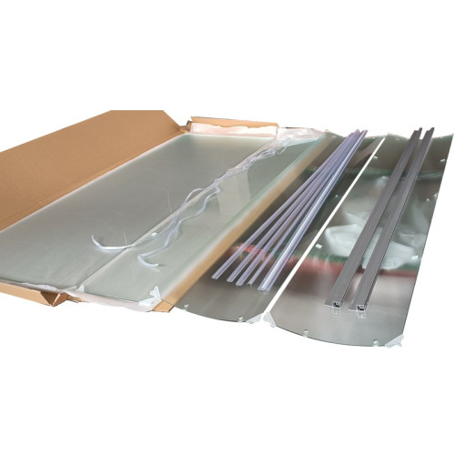 Бокс душовий без гідромасажу Mixxus STRONG SB02-90x90x215-FB SATIN з низьким піддоном (MI6886)
