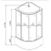 Бокс душовий з гідромасажем Mixxus STRONG SBH01-90x90x215-FB SATIN з високим піддоном (MI6888)