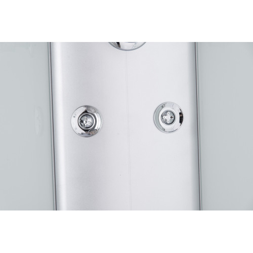 Бокс душовий з гідромасажем Mixxus STRONG SBH01-90x90x215-FB SATIN з високим піддоном (MI6888)