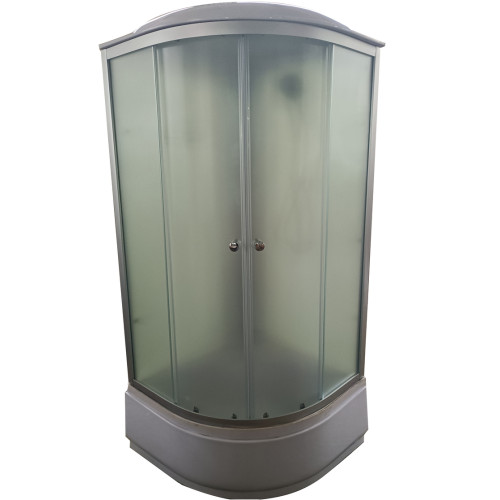 Бокс душовий з гідромасажем Mixxus STRONG SBH01-90x90x215-FB SATIN з високим піддоном (MI6888)