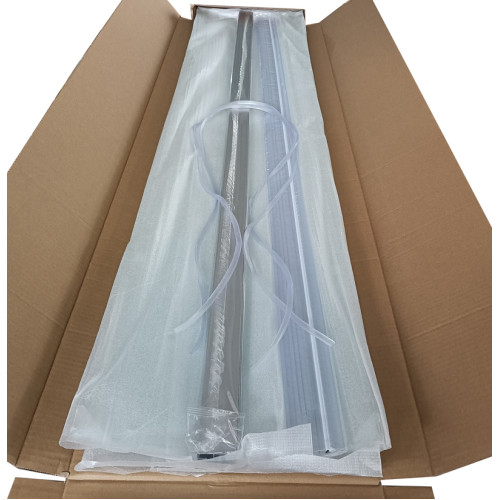 Бокс душовий з гідромасажем Mixxus STRONG SBH01-90x90x215-FB SATIN з високим піддоном (MI6888)