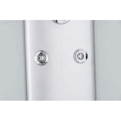 Бокс душовий з гідромасажем Mixxus STRONG SBH02-90x90x215-FB SATIN низький піддон (MI6890)