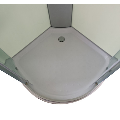 Бокс душовий з гідромасажем Mixxus STRONG SBH02-90x90x215-FB SATIN низький піддон (MI6890)