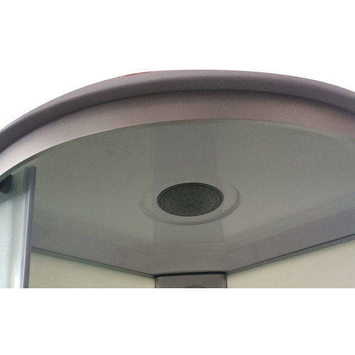 Бокс душовий з гідромасажем Mixxus STRONG SBH02-90x90x215-FB SATIN низький піддон (MI6890)