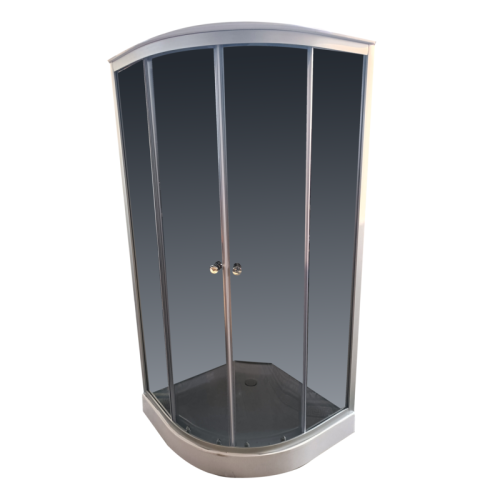 Бокс душовий з гідромасажем Mixxus STRONG SBH02-90x90x215-GR SATIN низький піддон (MI6891)