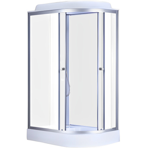 Бокс душовий без гідромасажу Mixxus WAVE SB02-120x80x215-L-FB SATIN з низьким піддоном (MI6892)