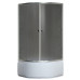 Душова кабіна з високим піддоном Mixxus PLAIN SCT01-90x90x195-GR SATIN сіре тоноване скло 4мм (MI6895)